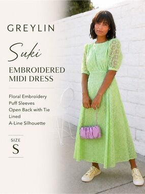 greylin green dress | Dresses | Greylin Silk Mini With Adjustable Straps Delicate Cream And Navy Size S Womens dresses